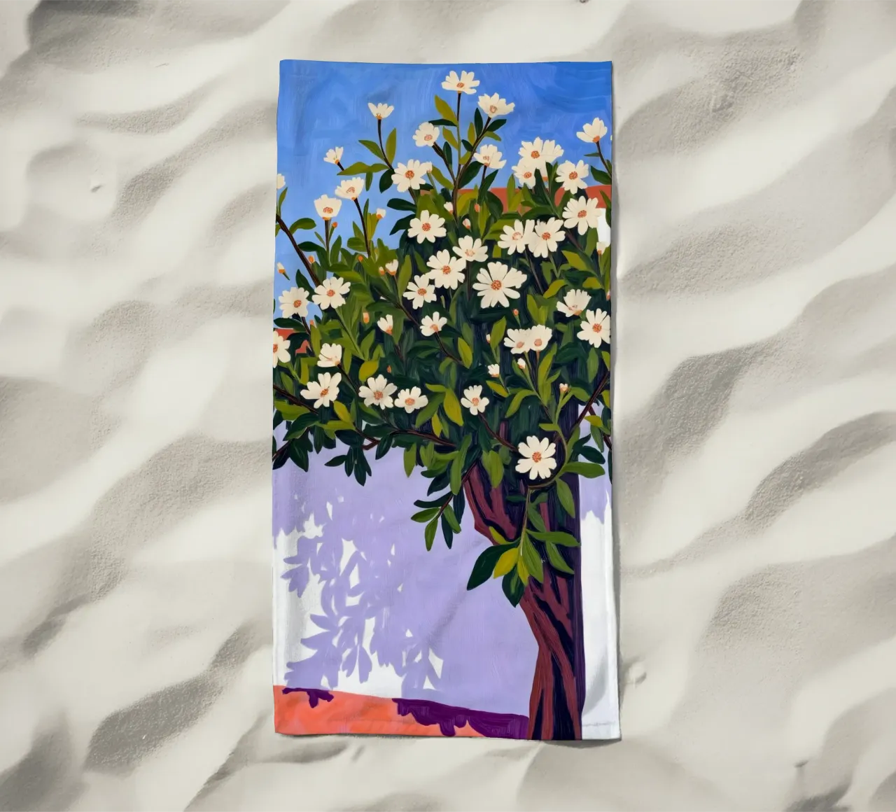 Là où fleurissent les ombres serviette de plage de 83oranges