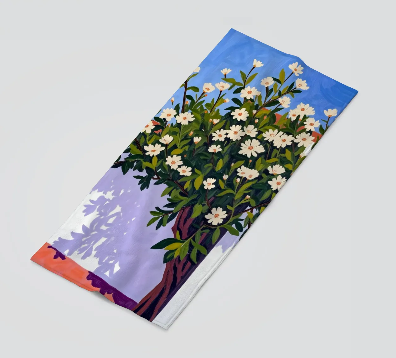 Là où fleurissent les ombres serviette de plage de 83oranges