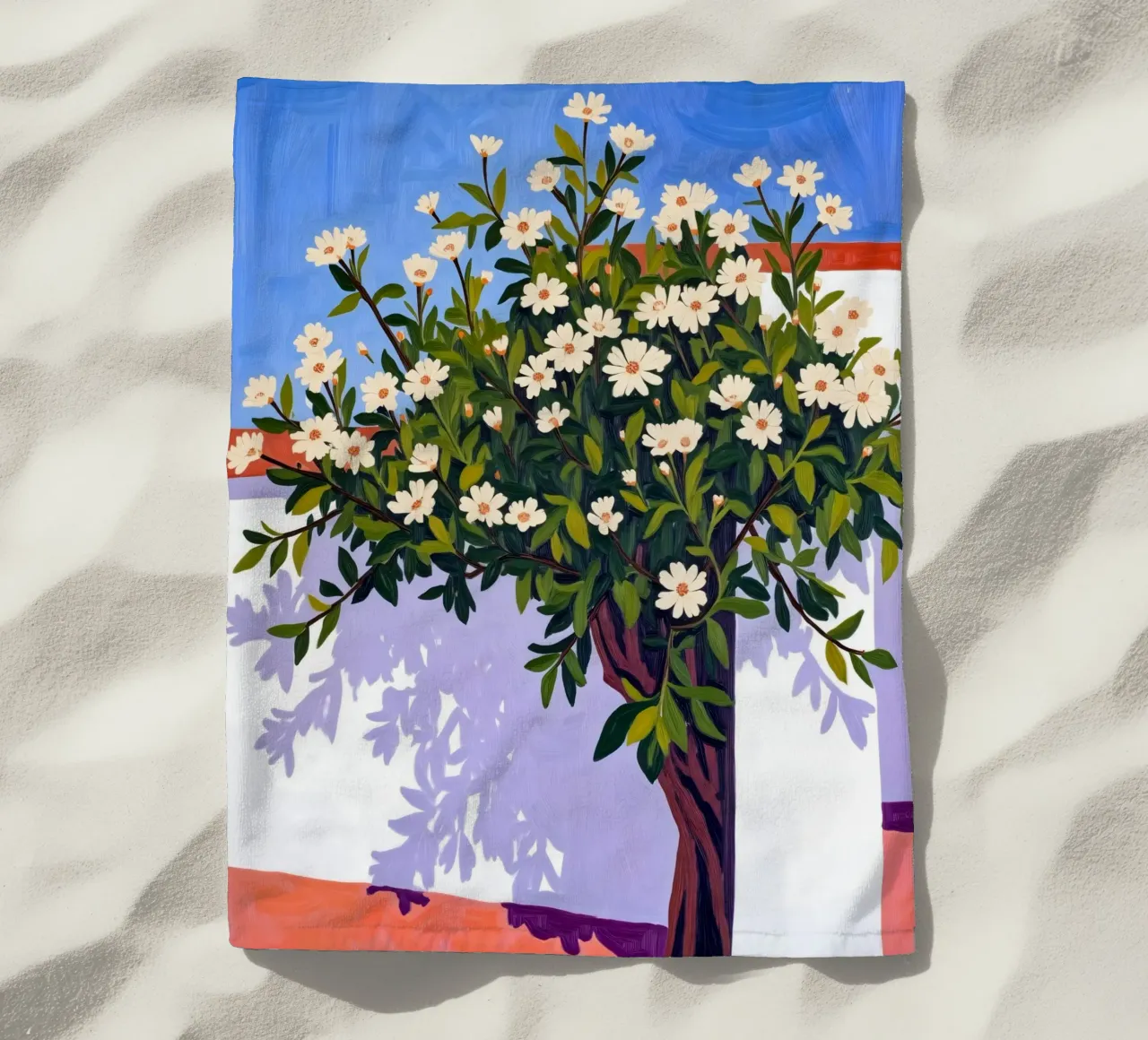 Là où fleurissent les ombres serviette de plage de 83oranges