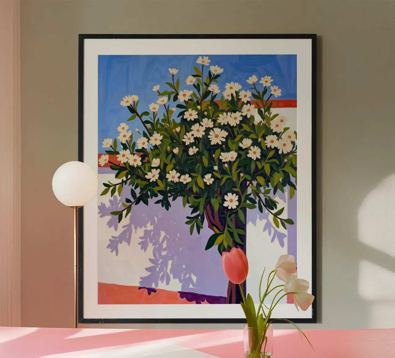 Waar schaduwen bloeien poster van 83oranges