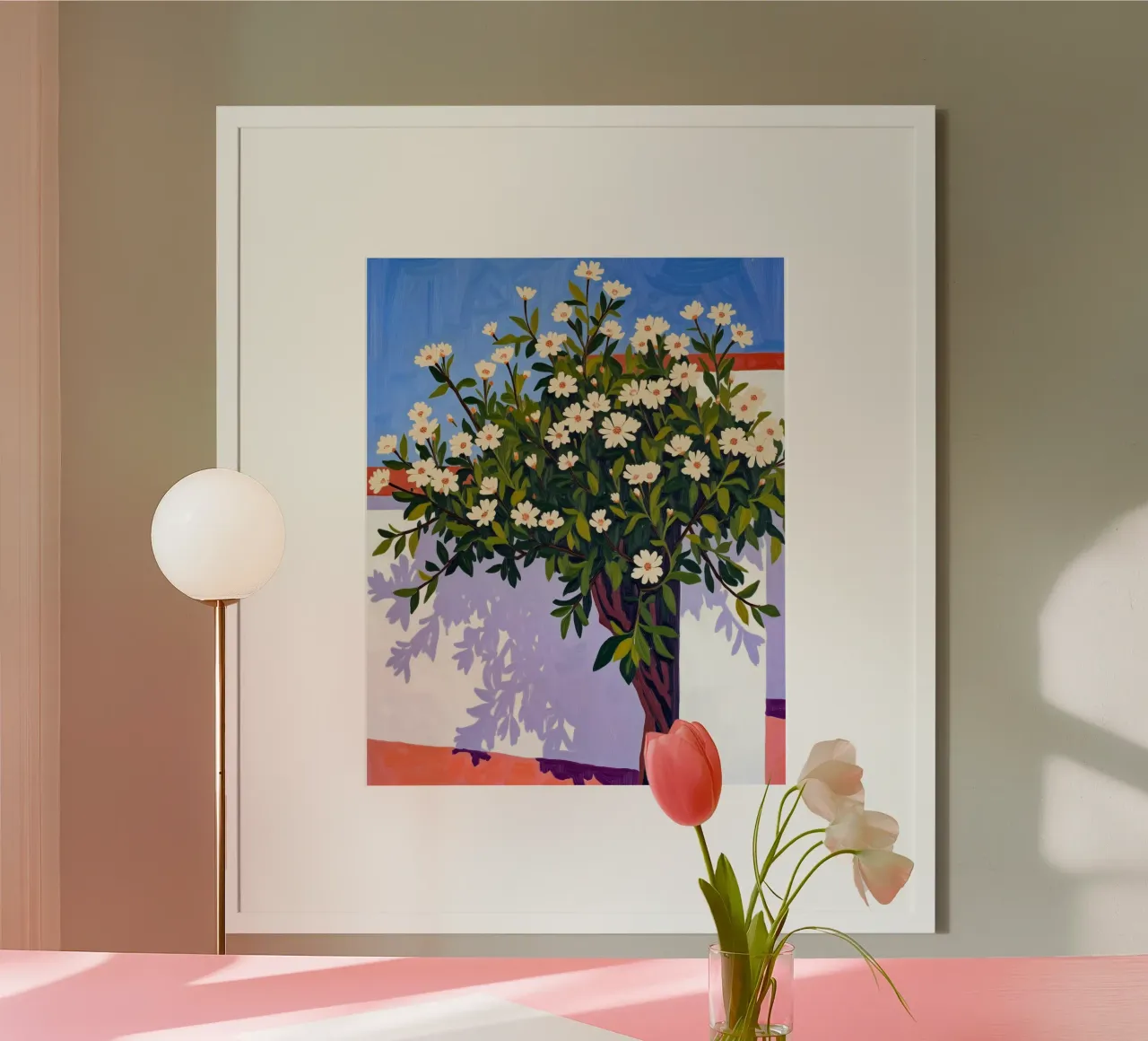 Waar schaduwen bloeien poster van 83oranges