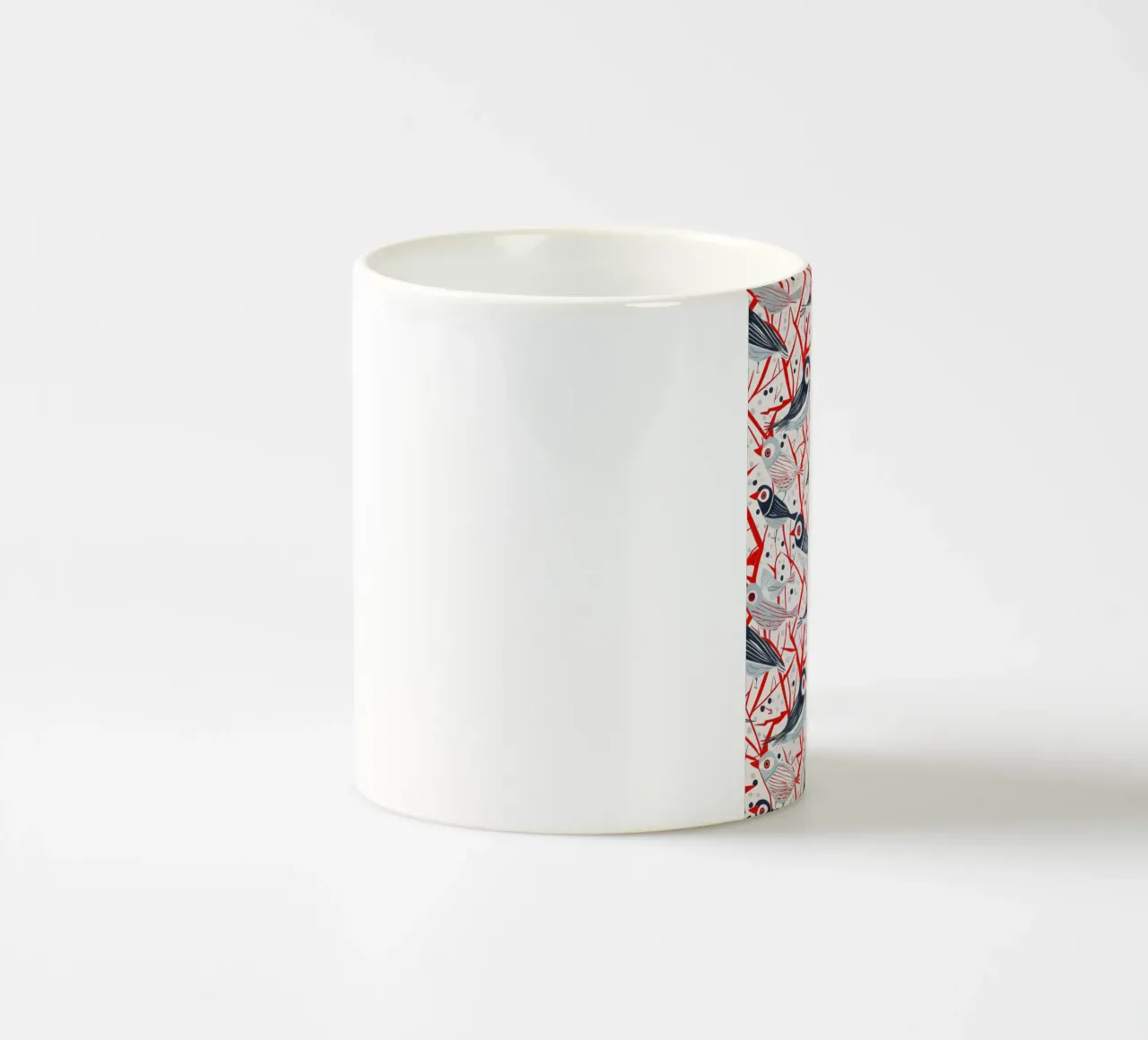 Schema di stormo di uccelli tazza in ceramica da Autofocus
