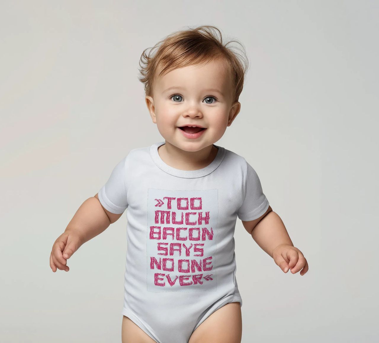 Bacon body neonato maniche corte da Herzette