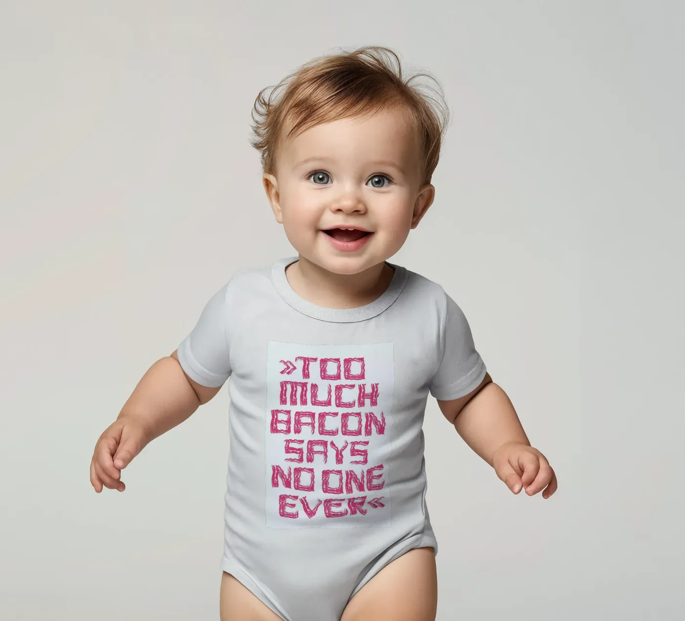 Bacon Kurzarm Babybody von Herzette
