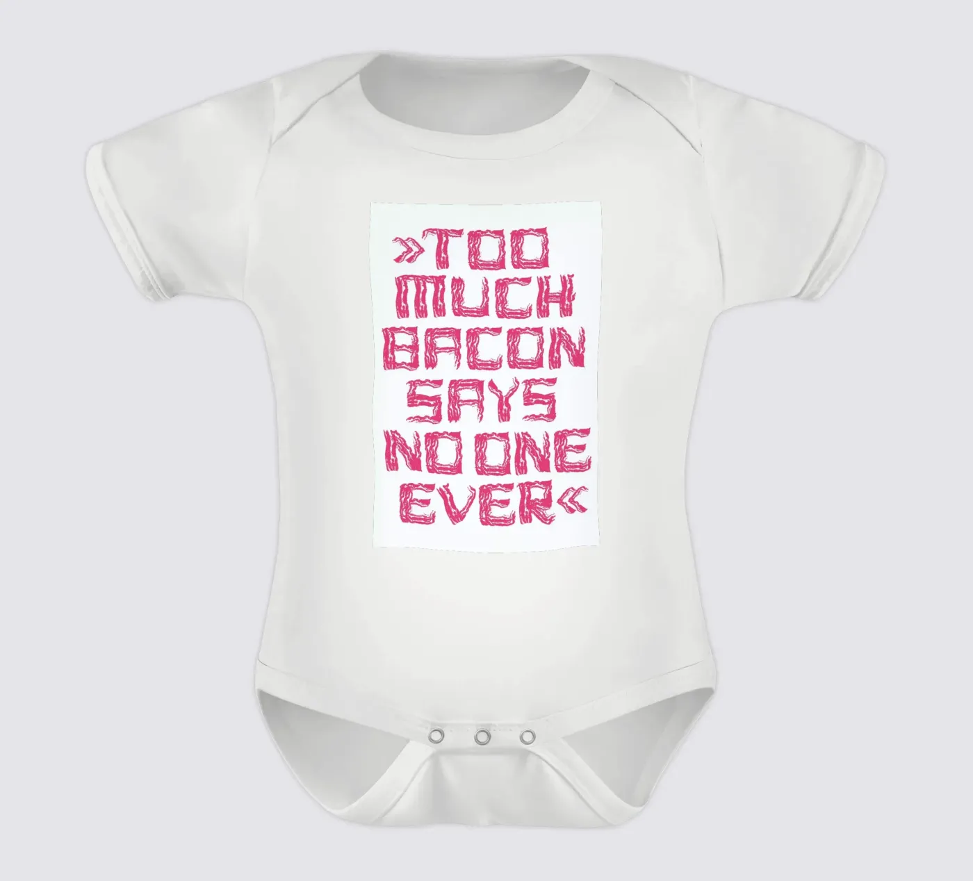 Bacon Kurzarm Babybody von Herzette