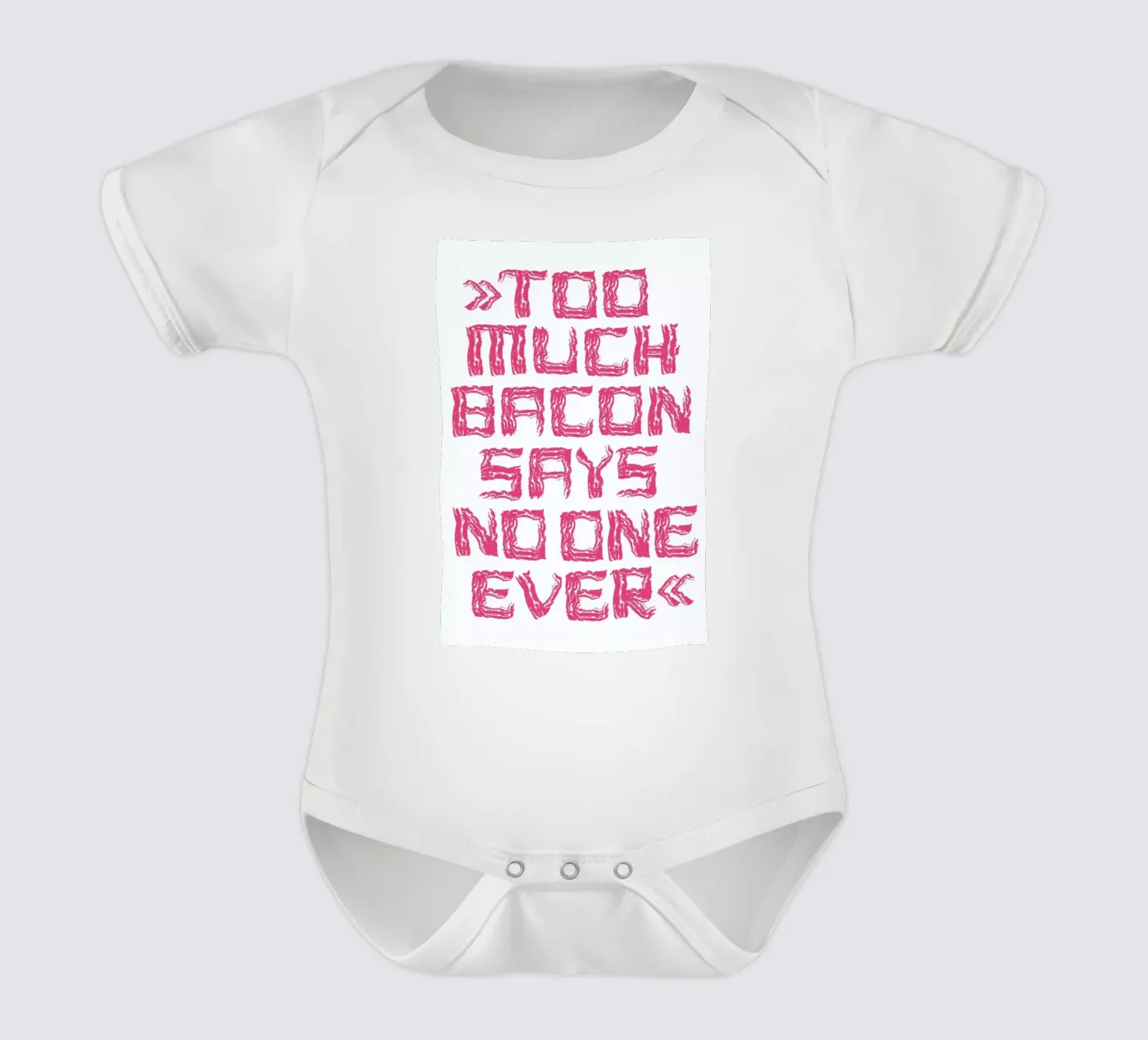 Bacon Kurzarm Babybody von Herzette
