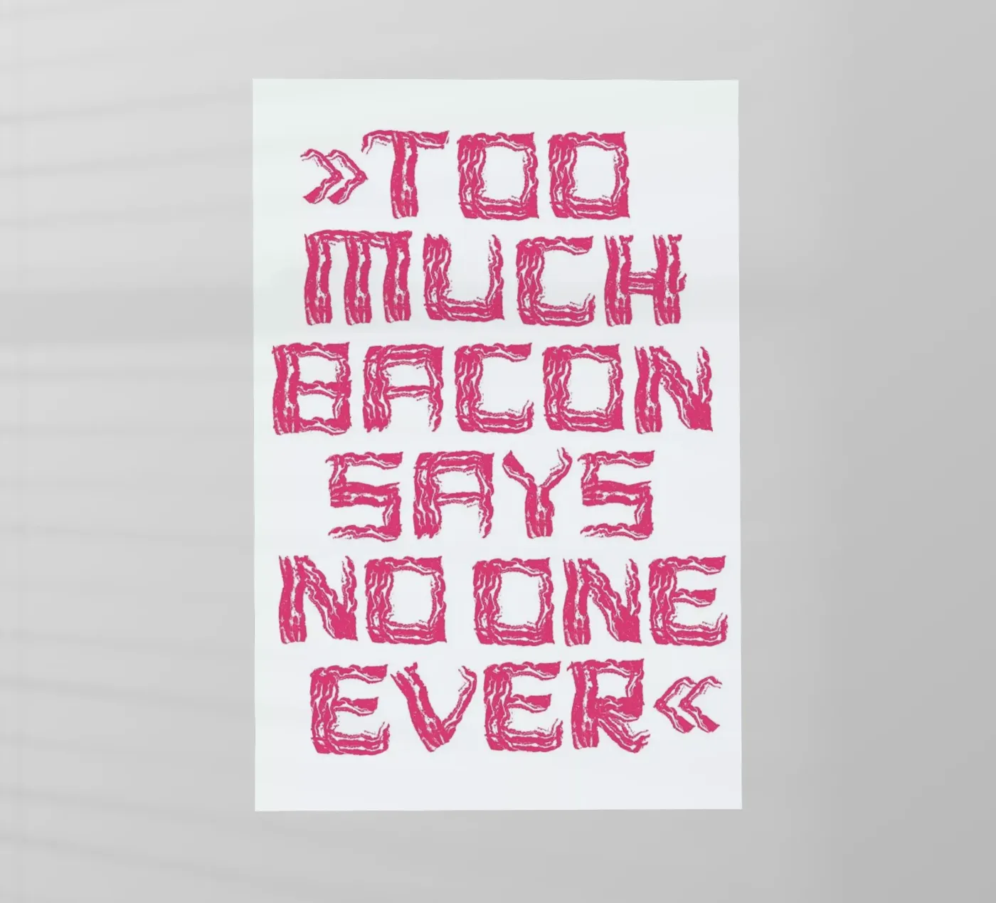 Bacon backlit folie van Herzette