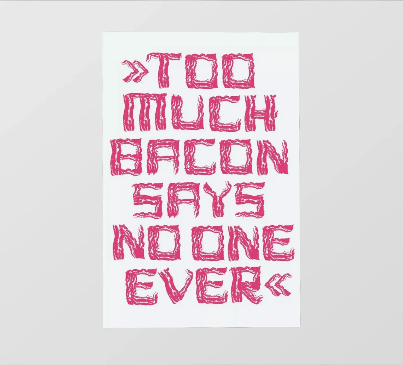 Bacon backlit folie van Herzette