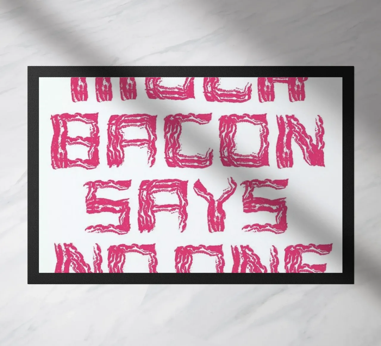 Bacon Fußmatte von Herzette