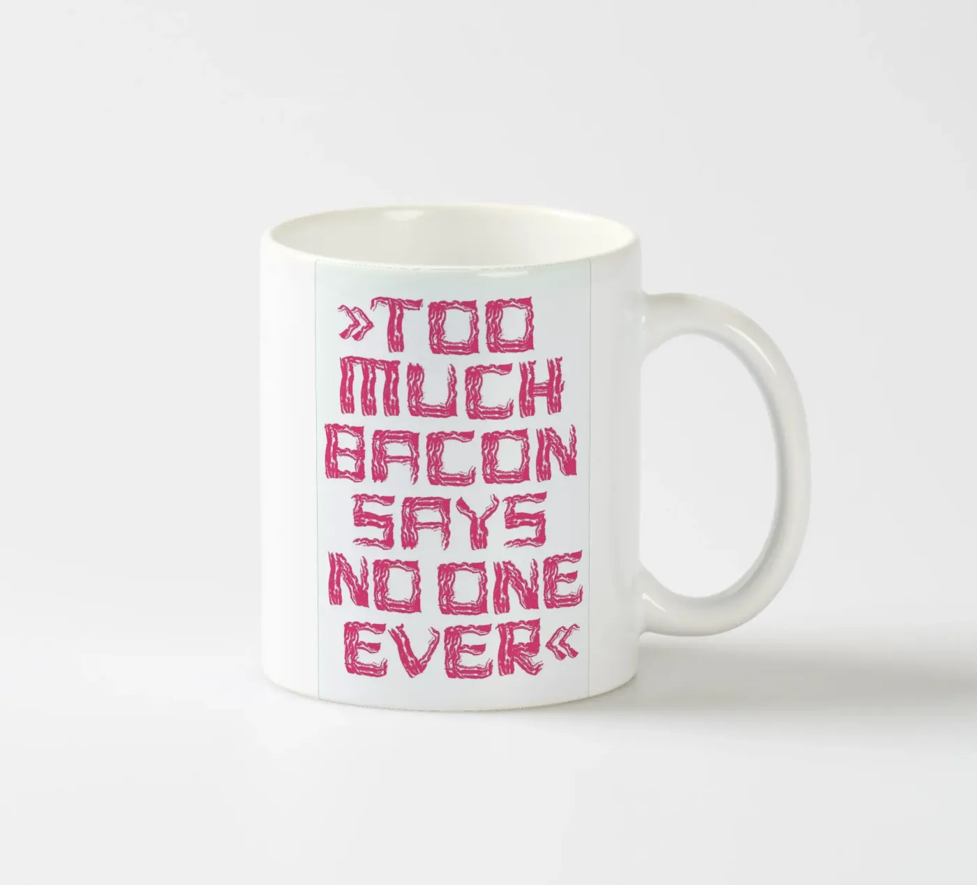 Bacon ceramic mug by Herzette