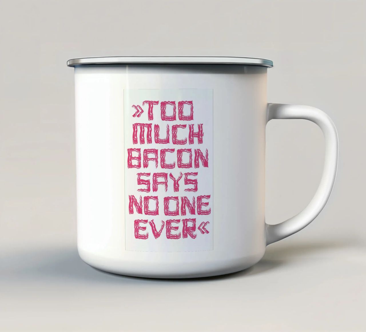 Bacon tazza in smalto da Herzette