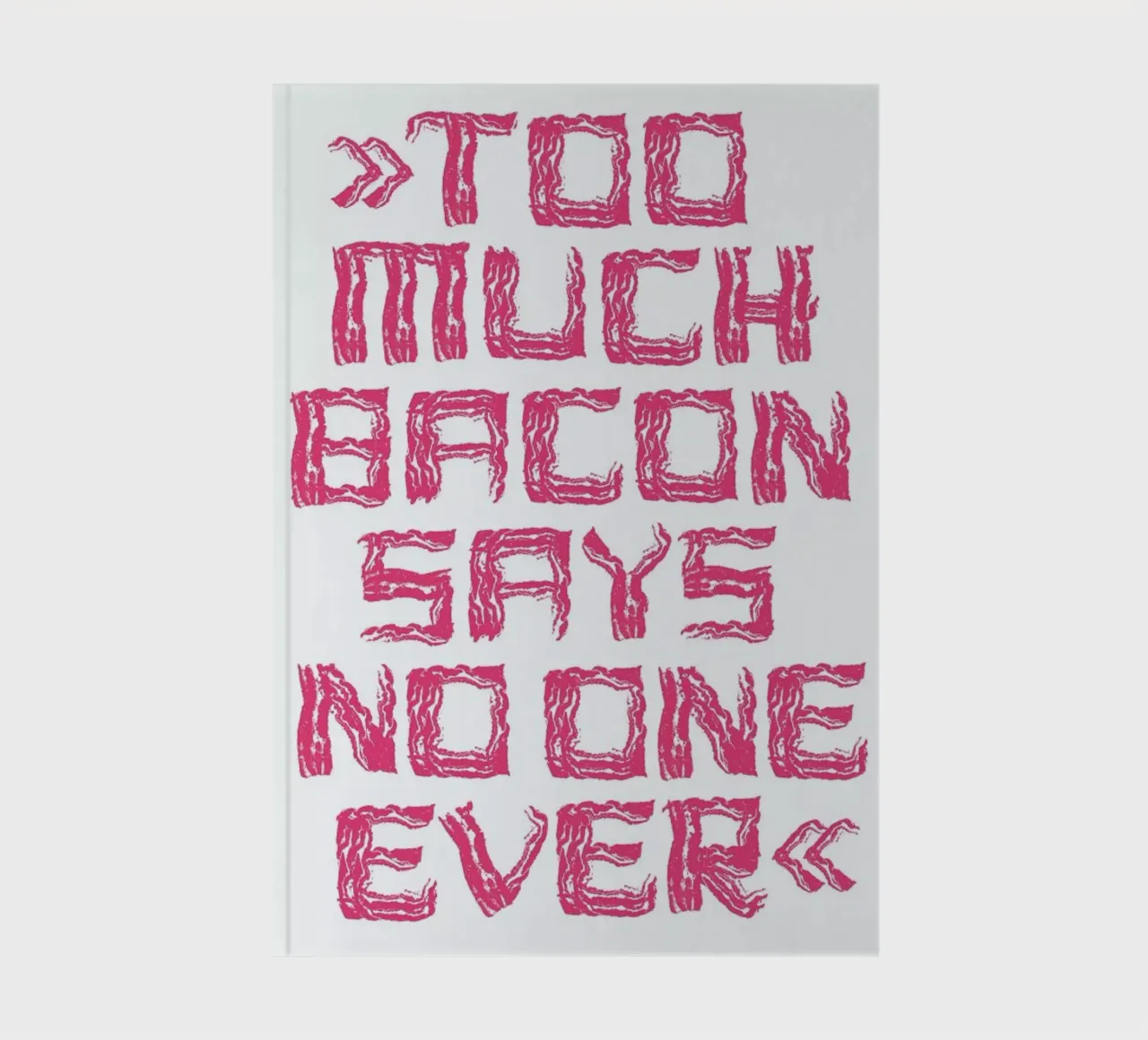 Bacon notebook by Herzette