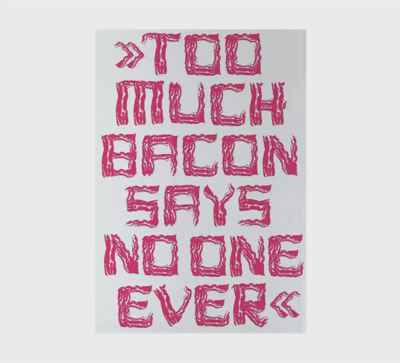 Bacon Notizbuch von Herzette
