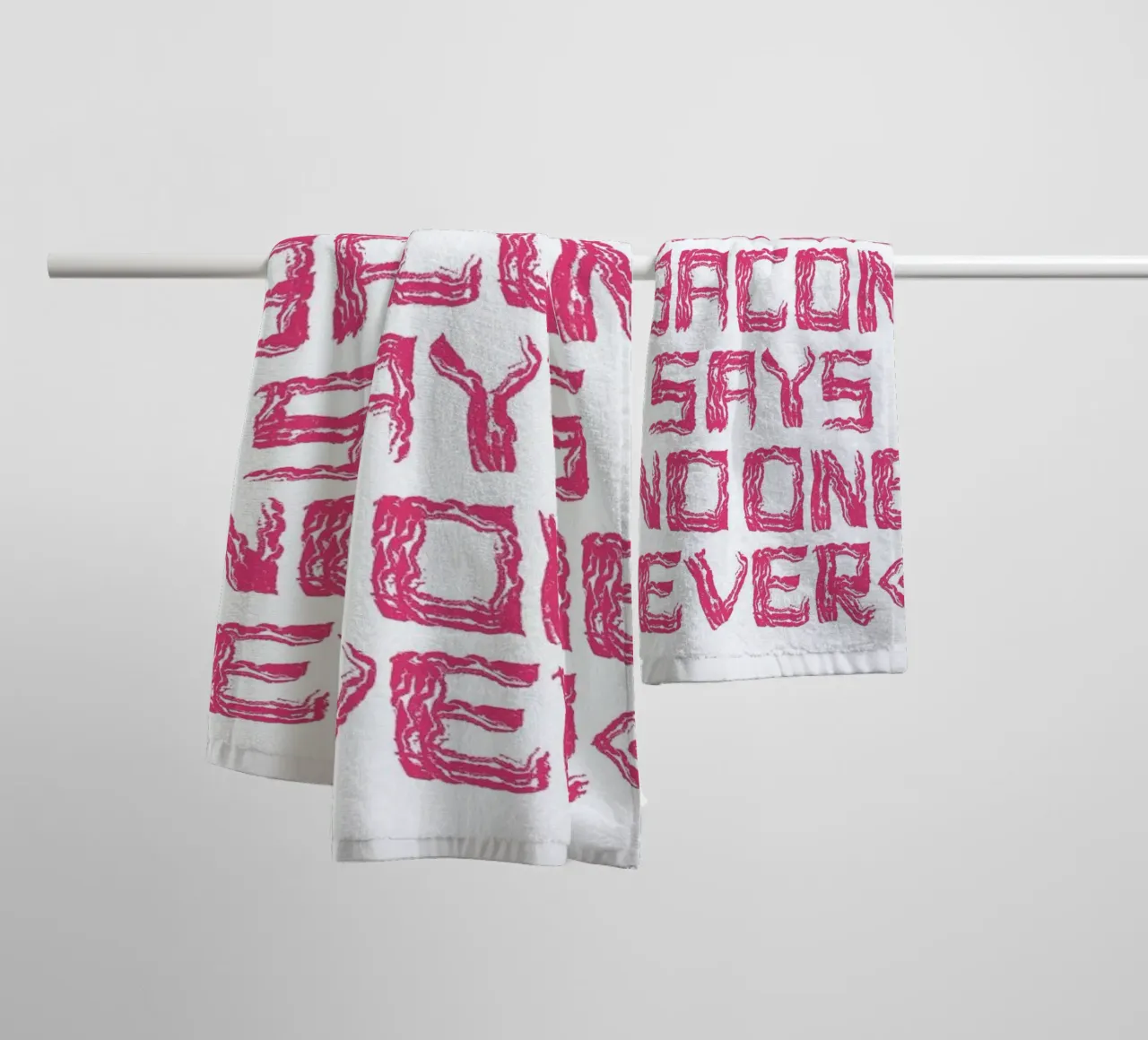 Bacon asciugamano da bagno da Herzette
