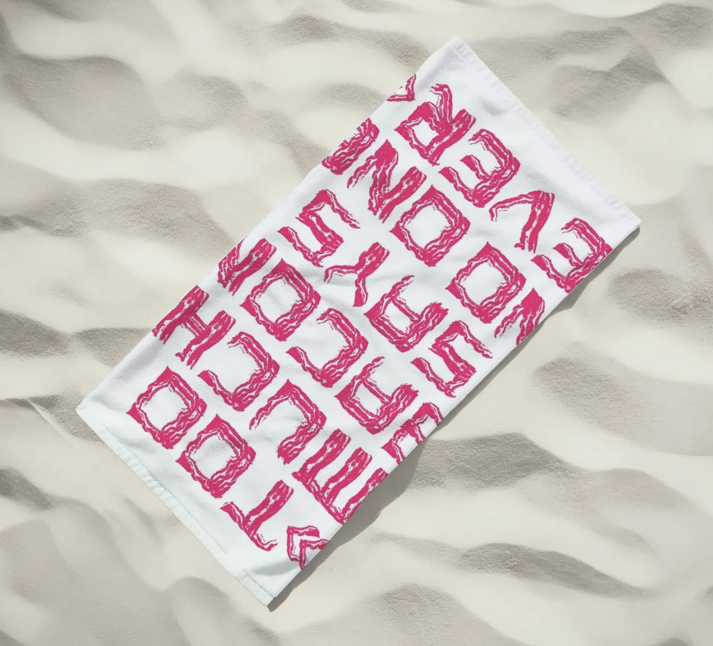 Bacon strandhanddoek van Herzette