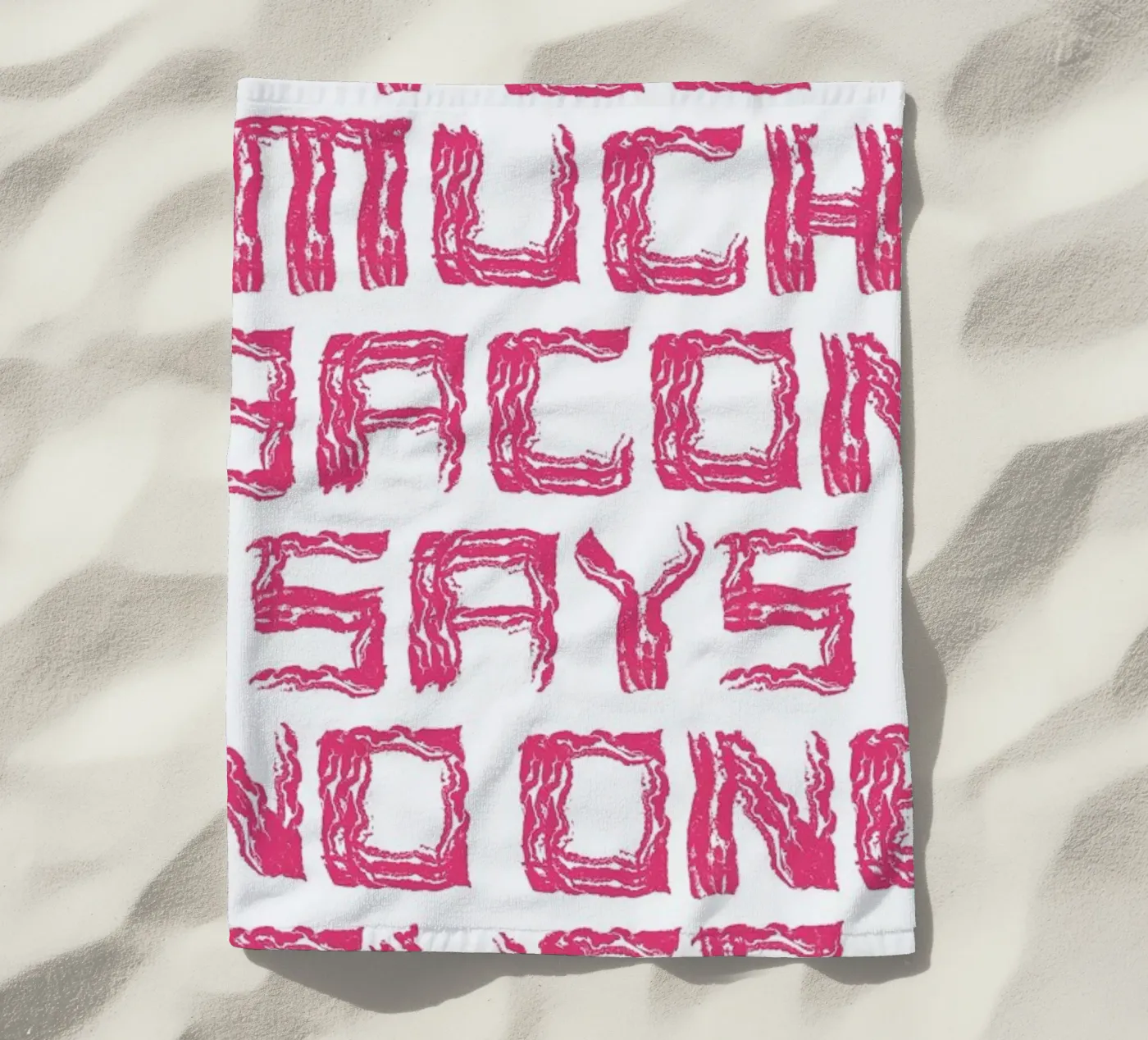 Bacon strandhanddoek van Herzette