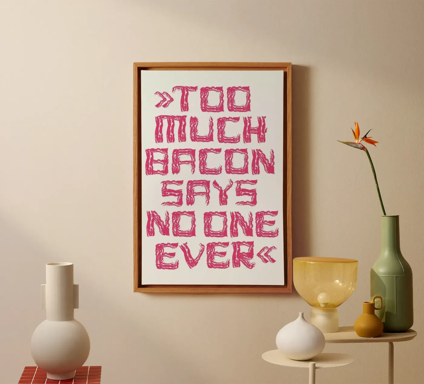 Bacon canvas van Herzette