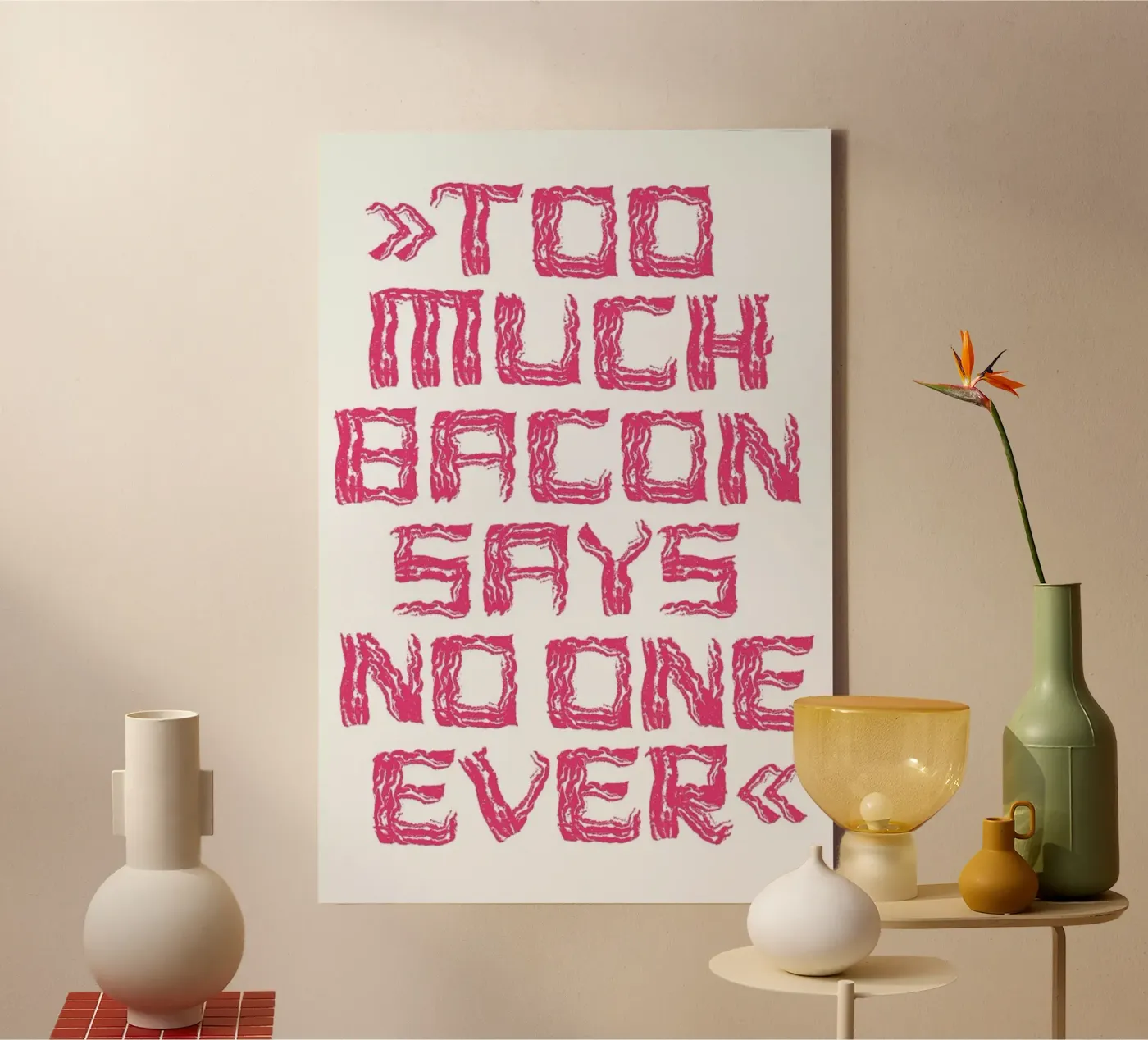 Bacon canvas van Herzette