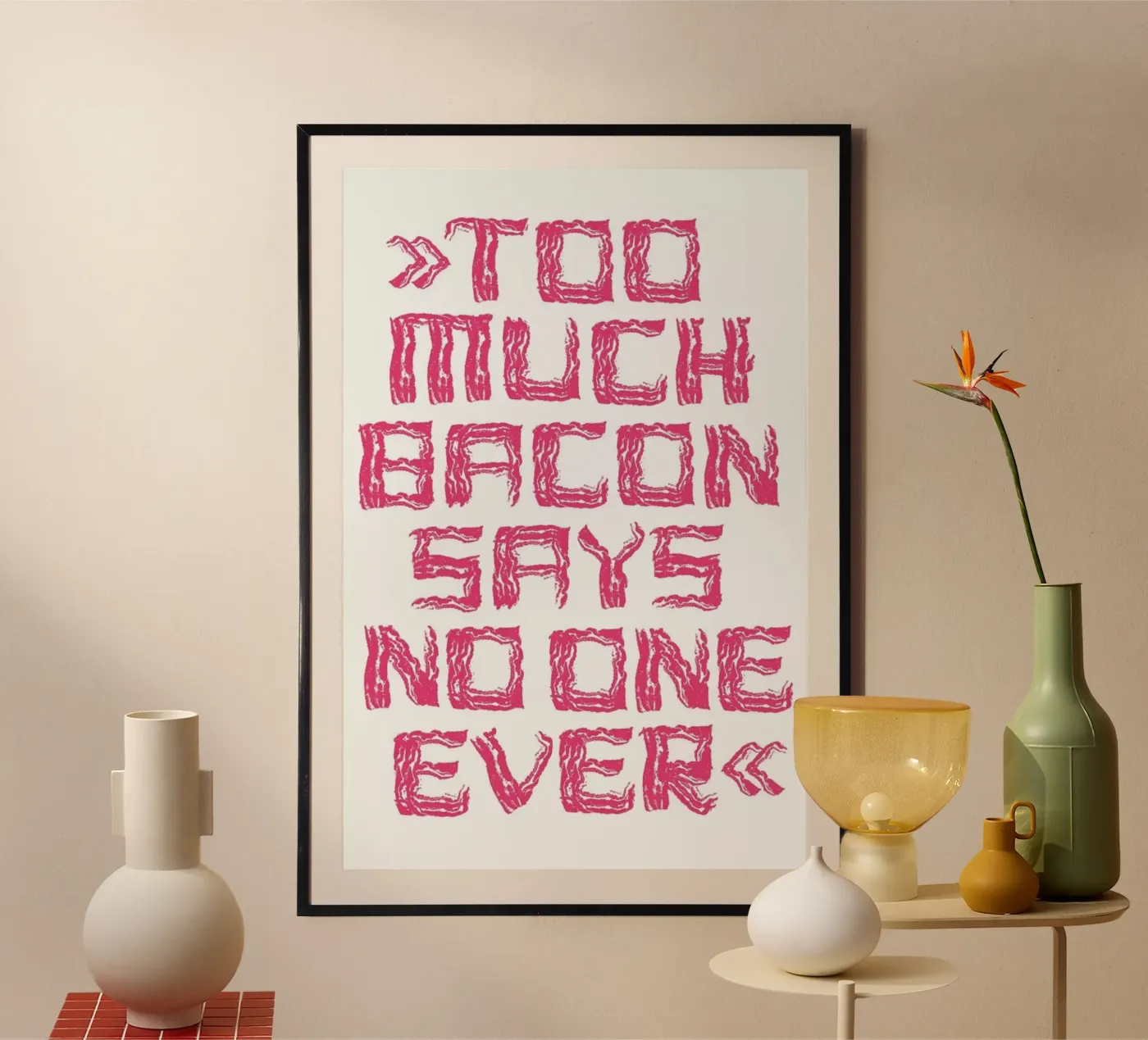 Bacon poster van Herzette