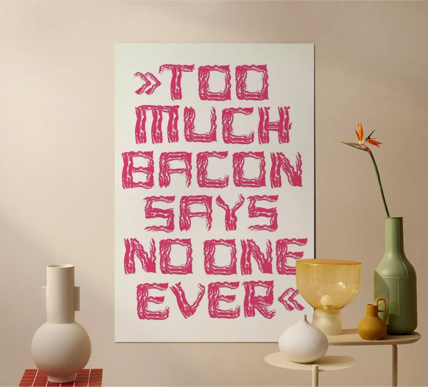 Bacon poster de Herzette