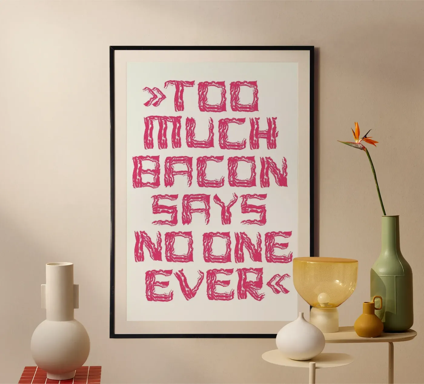 Bacon poster de Herzette