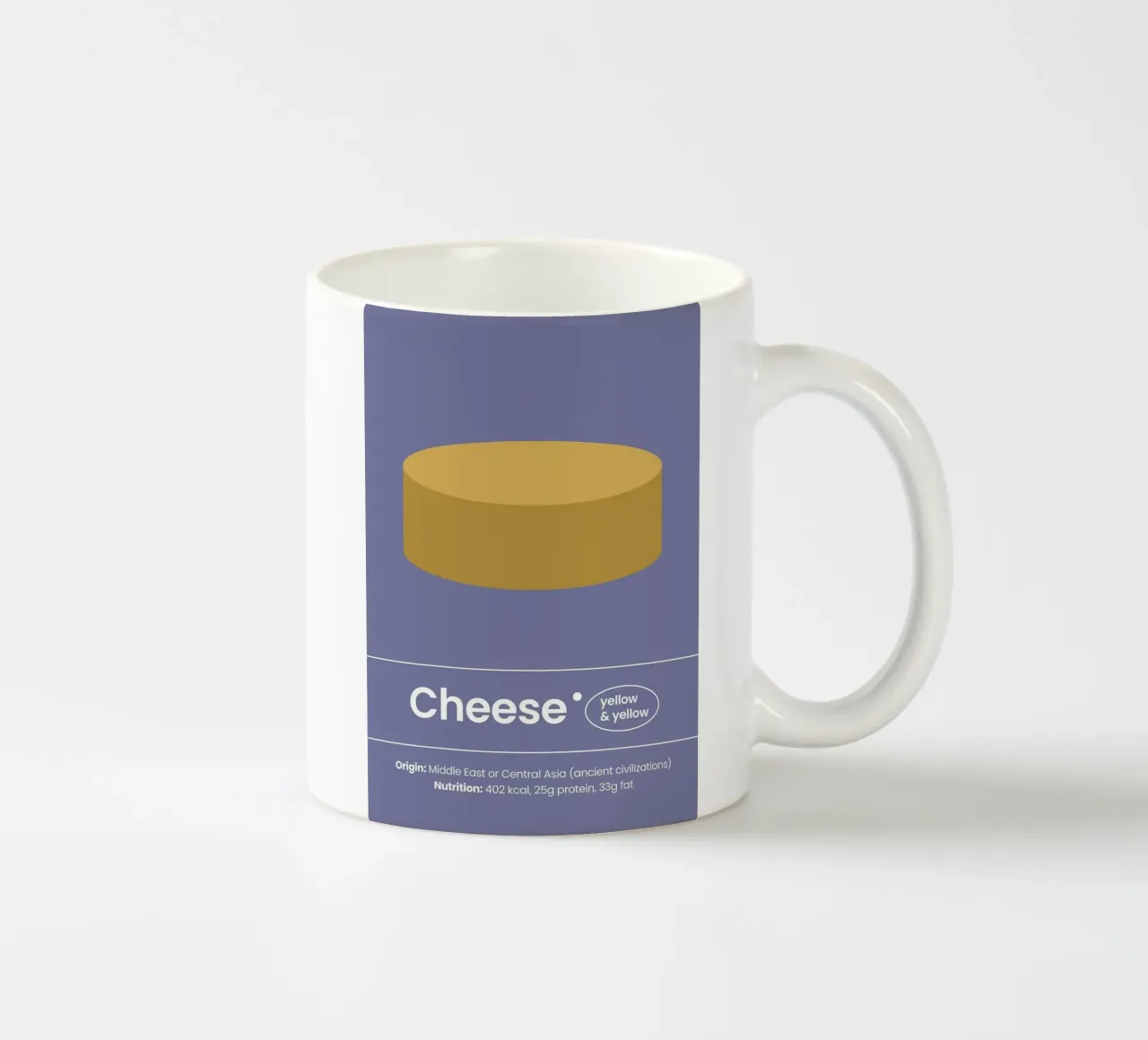 L'arte del formaggio tazza in ceramica da bazi