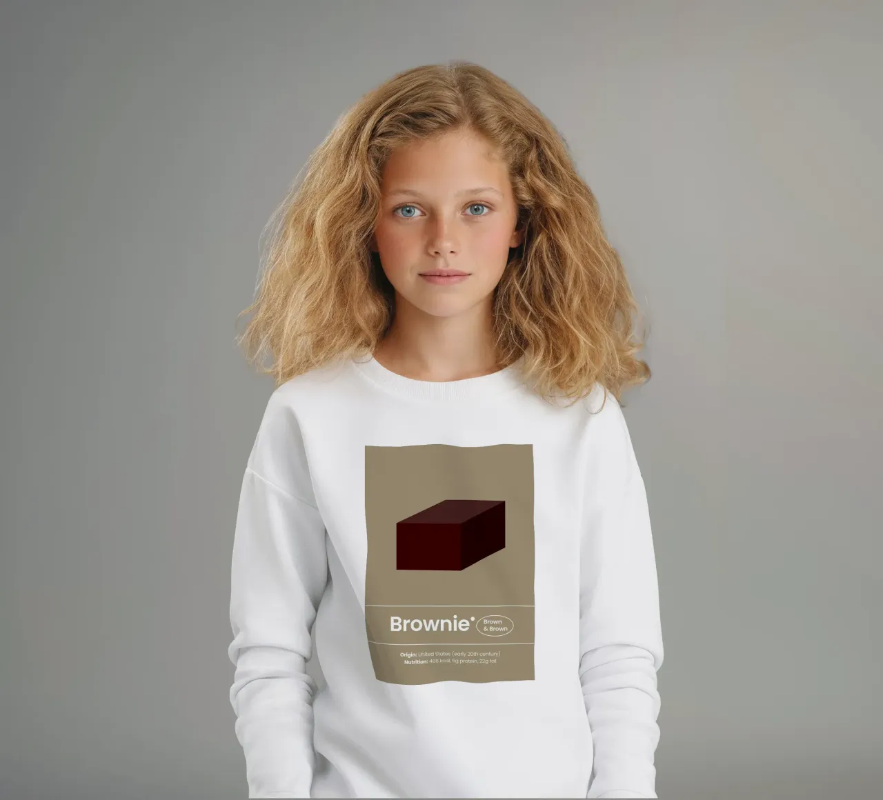 L'arte del brownie felpa bambino da bazi
