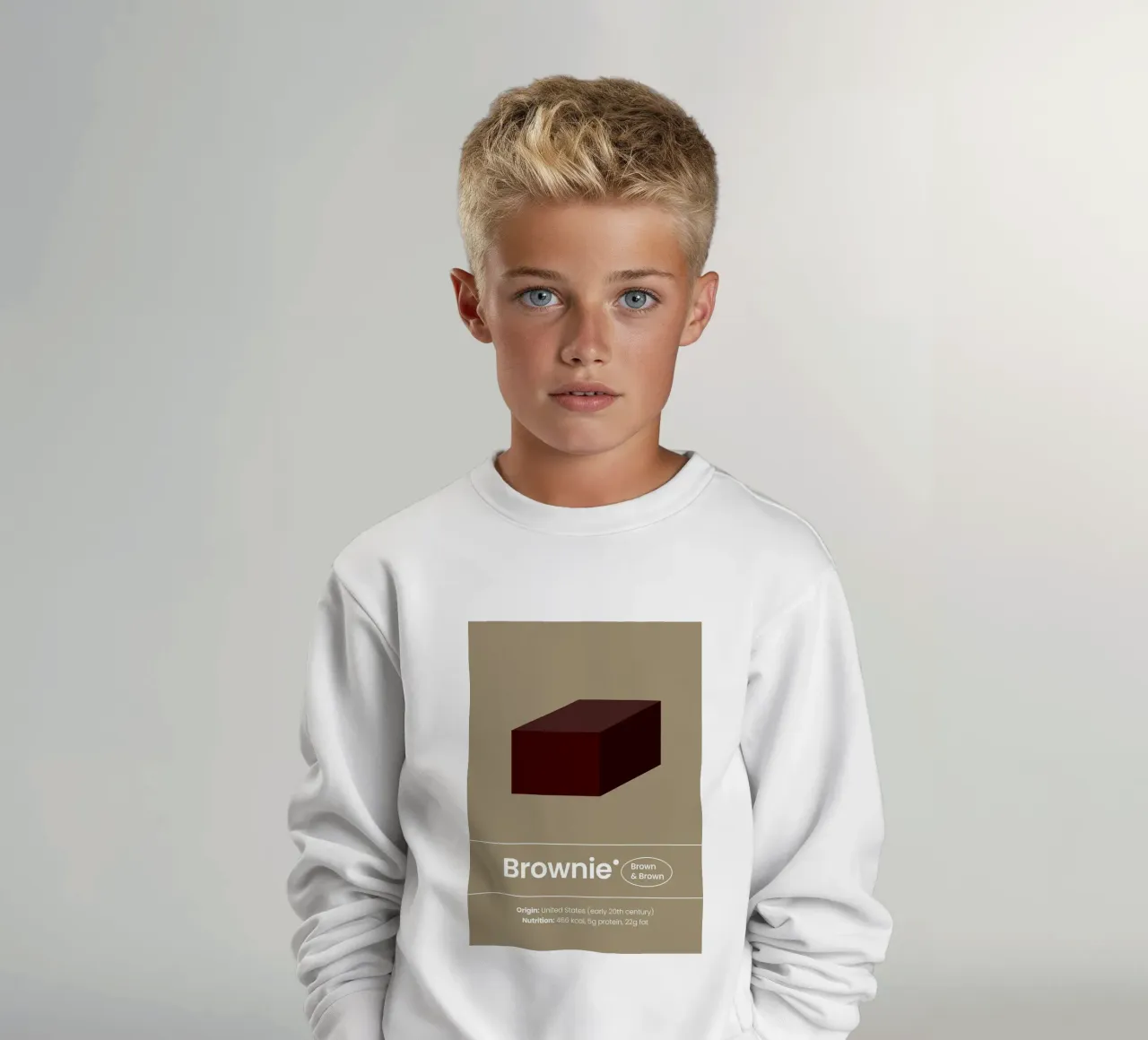 L'arte del brownie felpa bambino da bazi