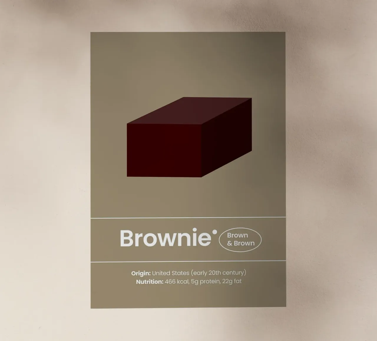 L'arte del brownie pellicola backlit da bazi
