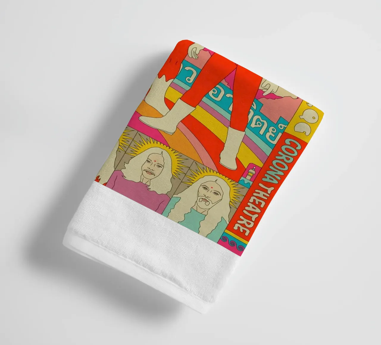 Echoes of the World in Every Note Poster towel by mamass