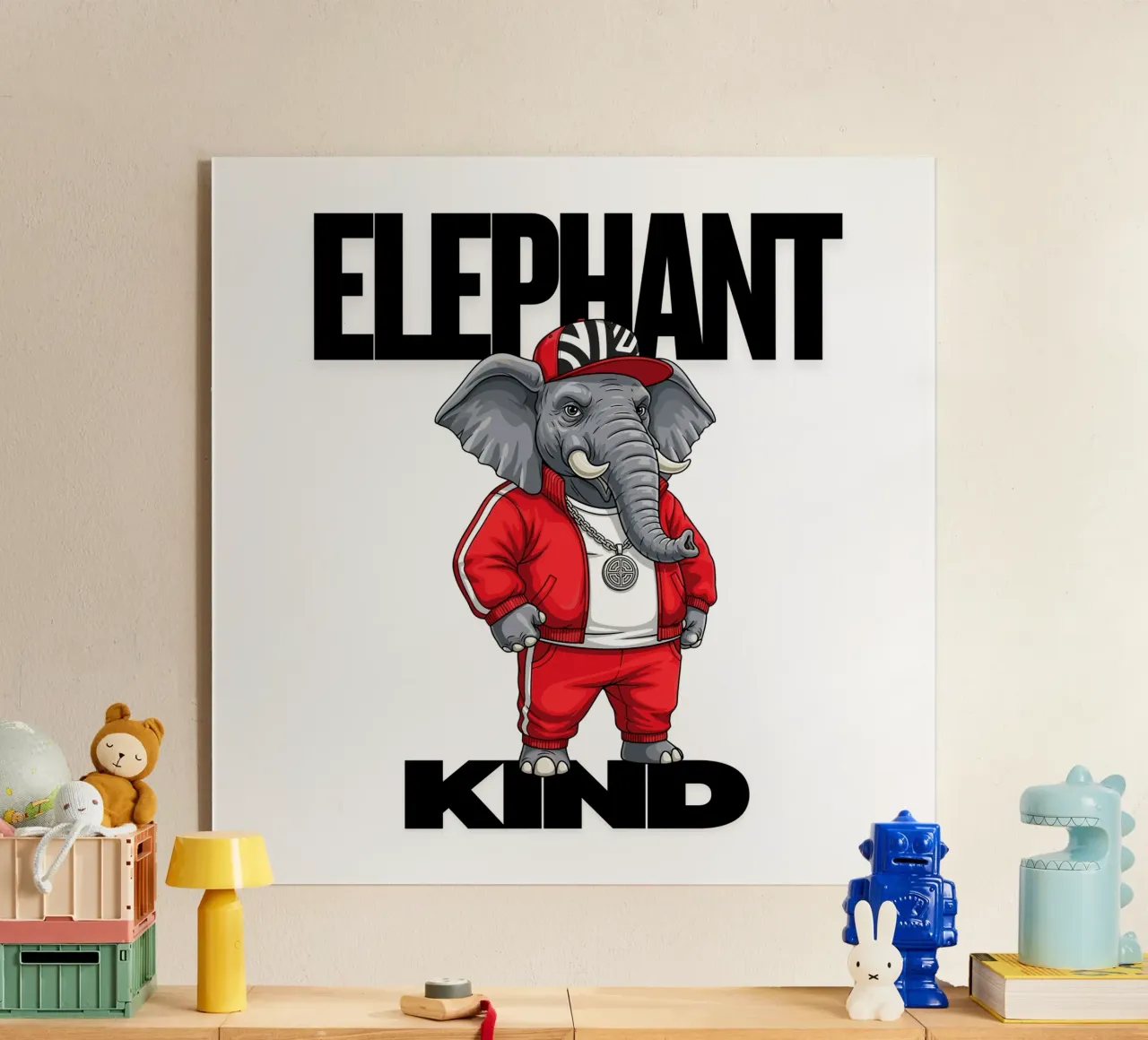 Elefante gentile plexiglass da arleneturnershop