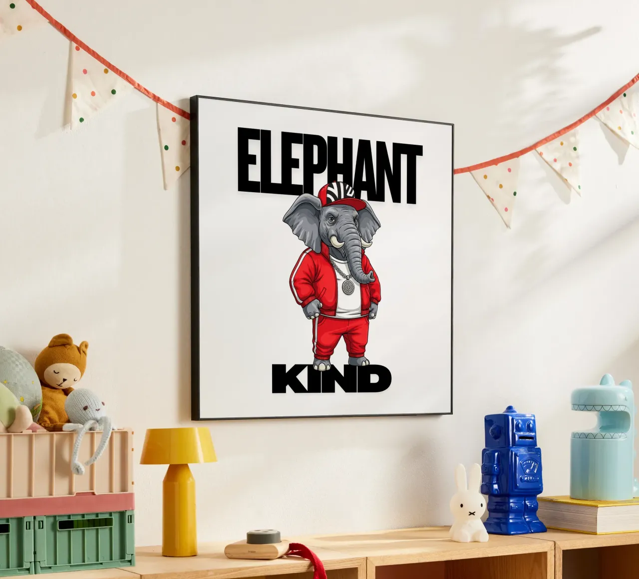Elefante gentile alluminio dibond da arleneturnershop