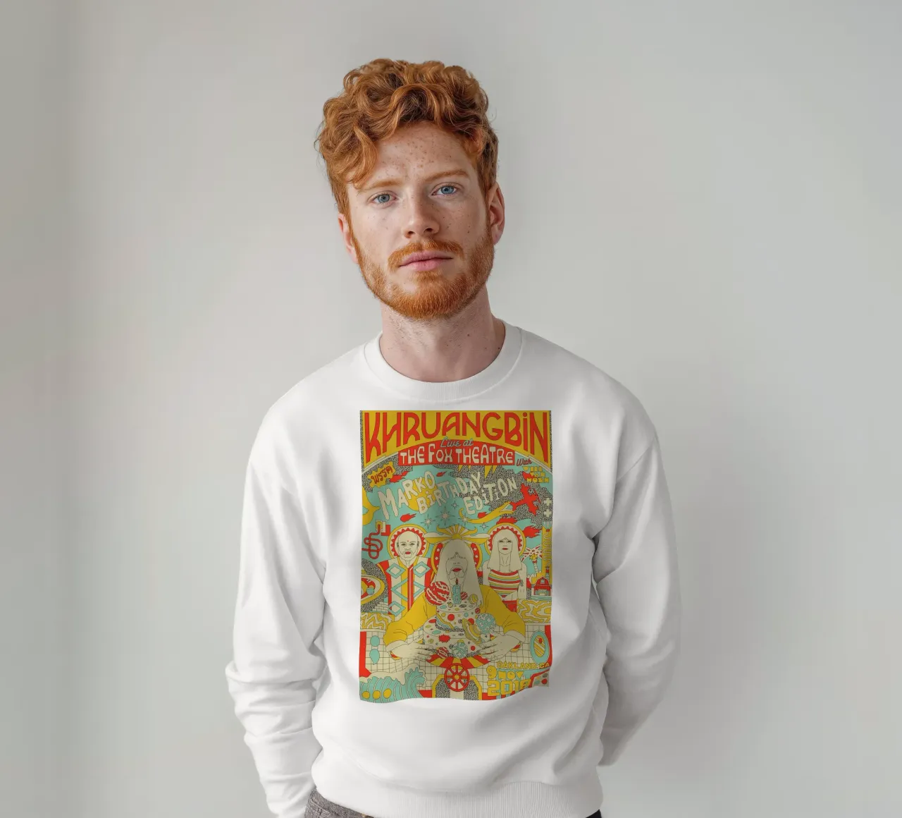 Tra funk e serenità Khruangbin Poster felpa da mamass