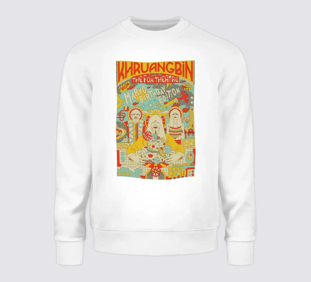 Tra funk e serenità Khruangbin Poster felpa da mamass