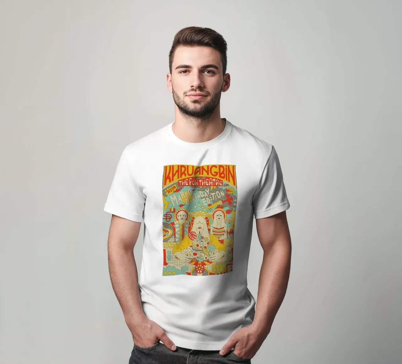 Tra funk e serenità Khruangbin Poster t-shirt da mamass