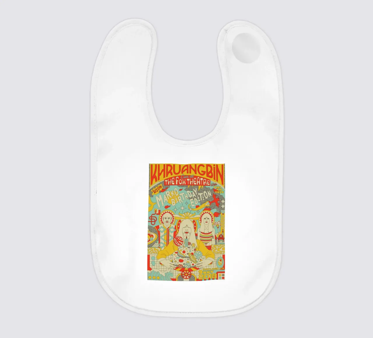 Tra funk e serenità Khruangbin Poster bavaglino da mamass