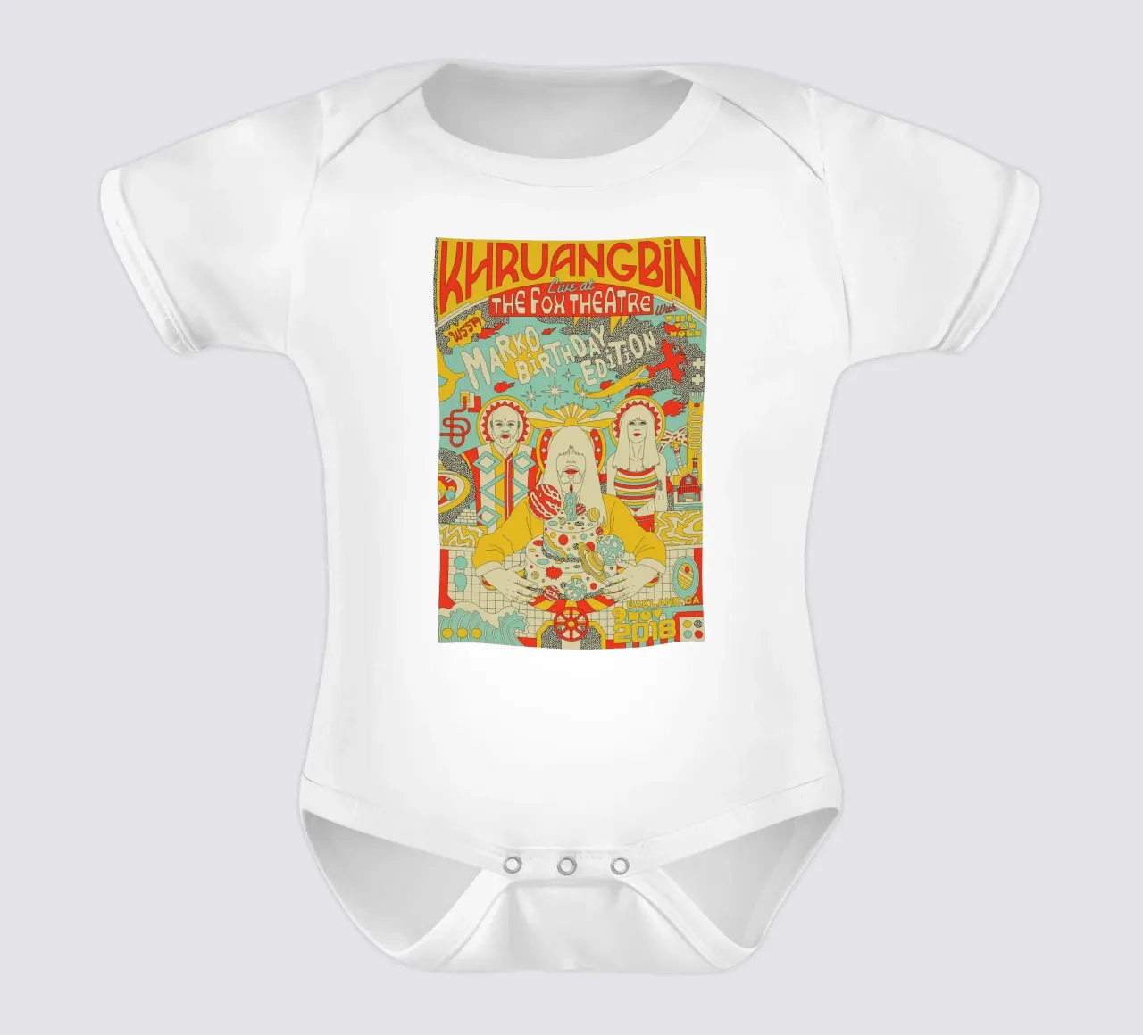 Tra funk e serenità Khruangbin Poster body neonato maniche corte da mamass