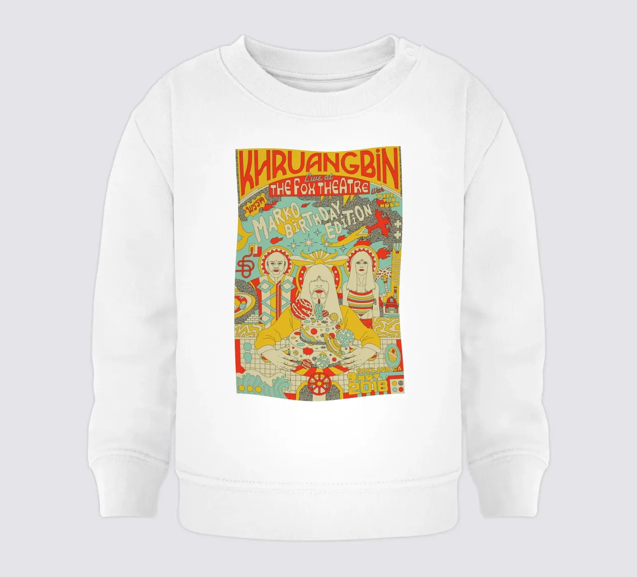 Tra funk e serenità Khruangbin Poster felpa neonato da mamass