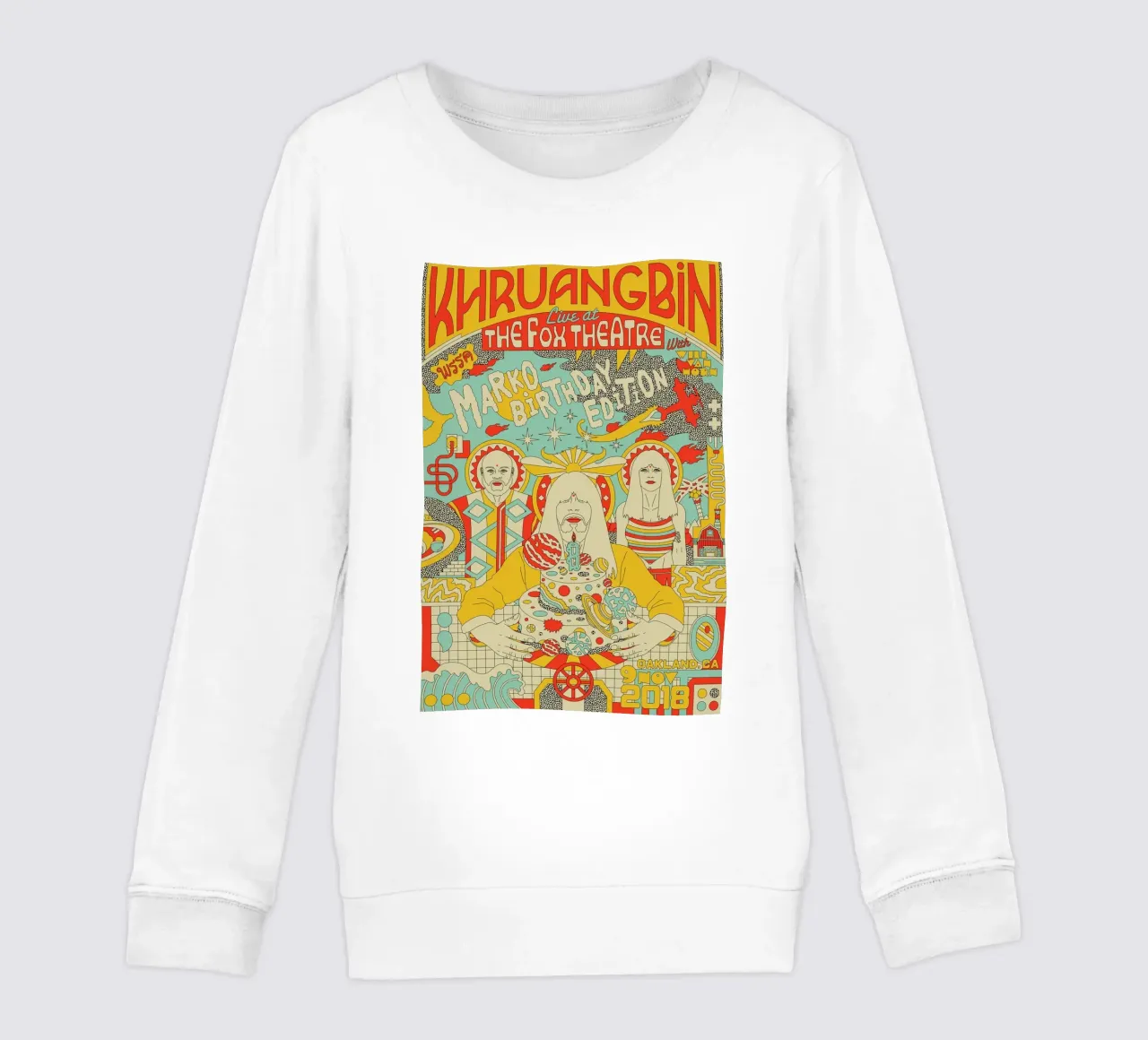 Tra funk e serenità Khruangbin Poster felpa bambino da mamass
