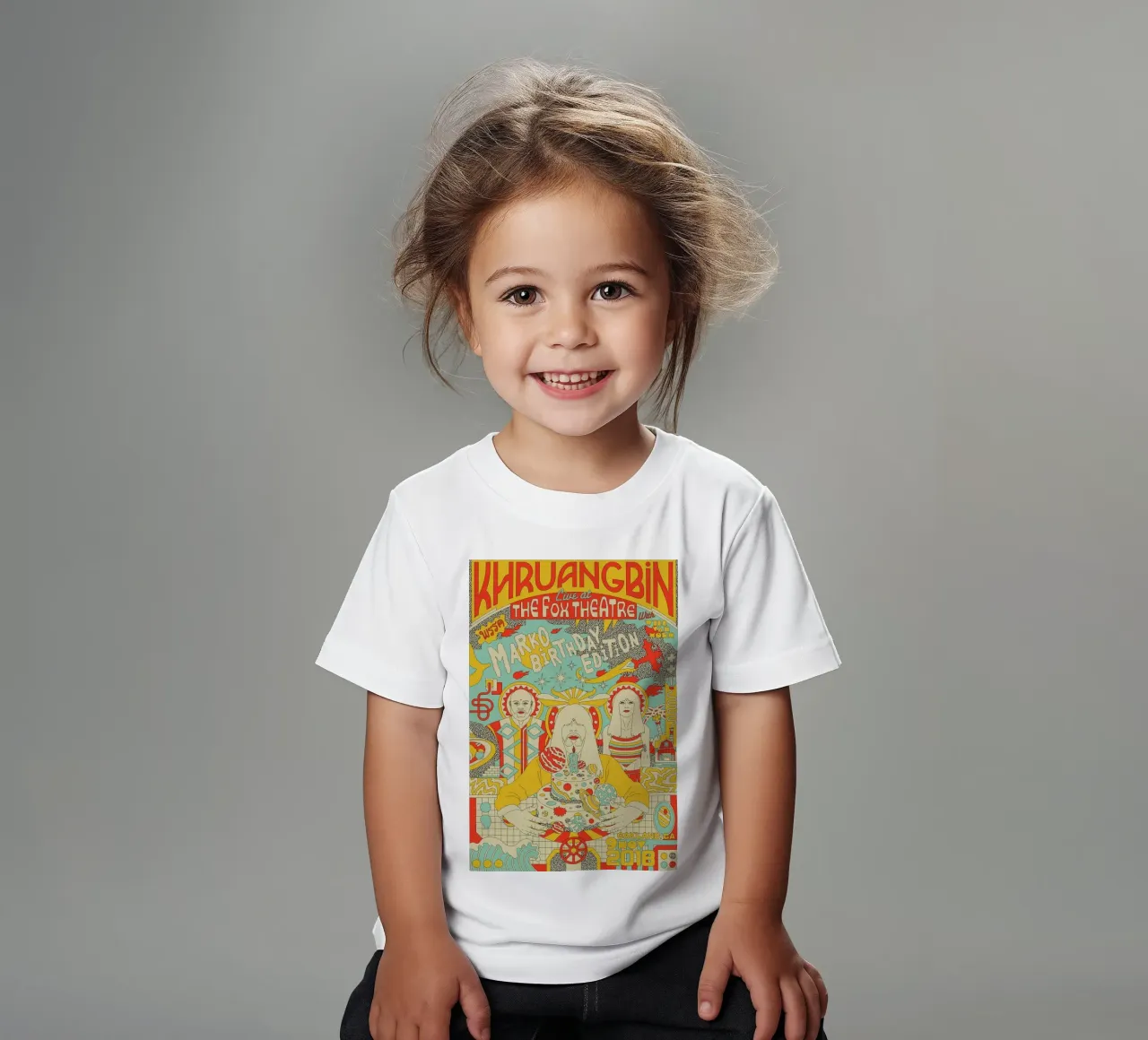 Tra funk e serenità Khruangbin Poster t-shirt bambini da mamass