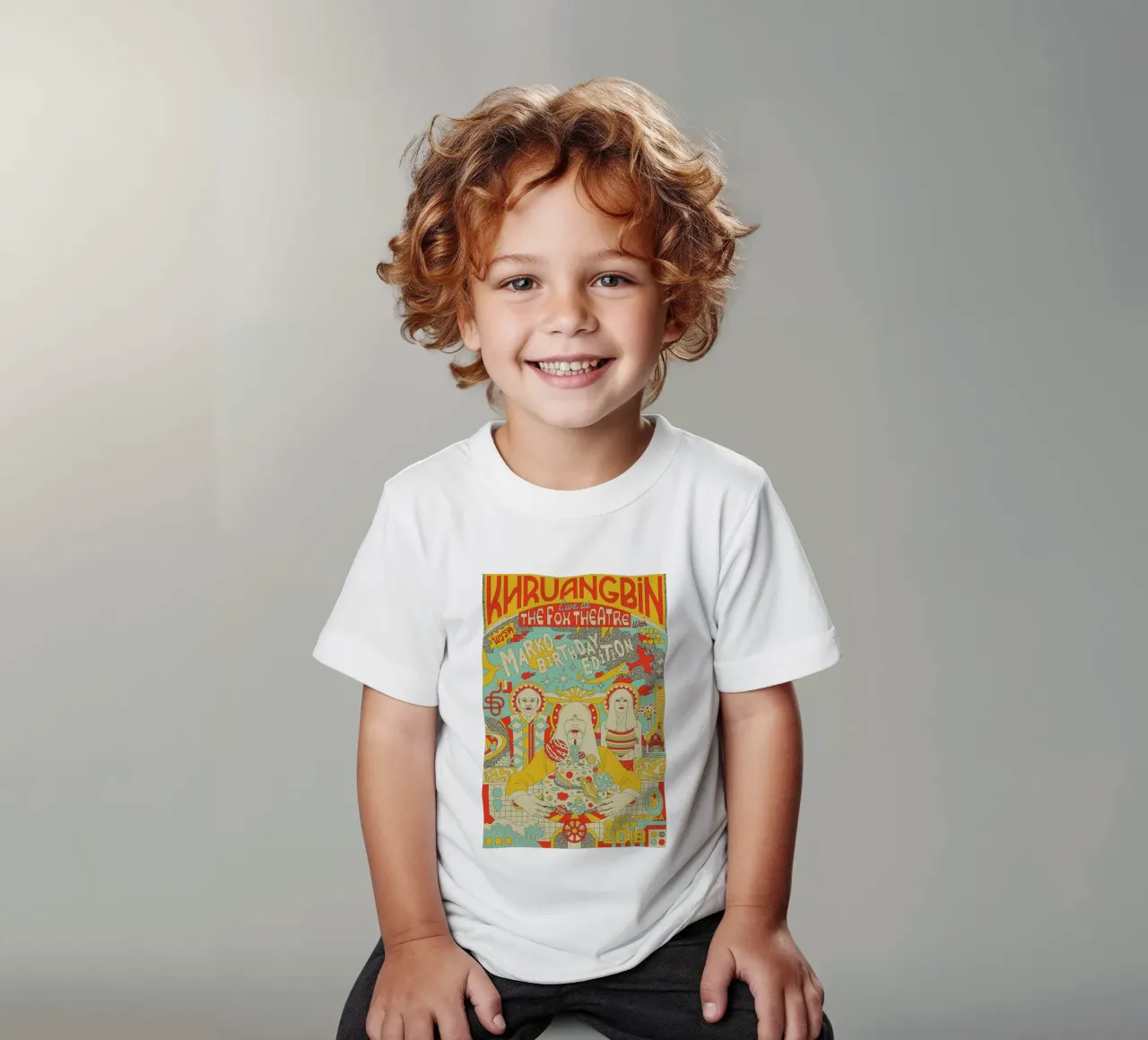 Tra funk e serenità Khruangbin Poster t-shirt bambini da mamass