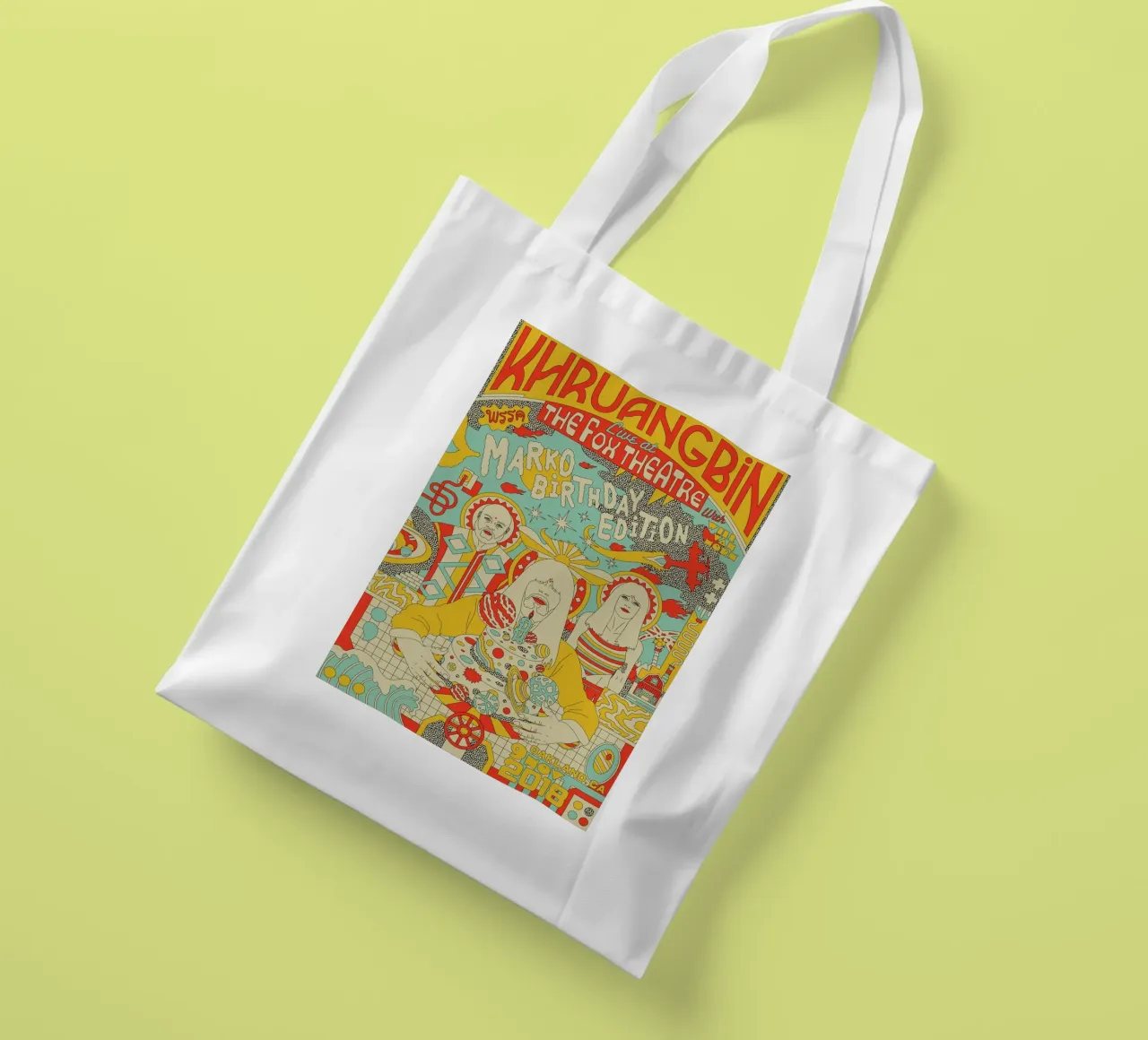 Tra funk e serenità Khruangbin Poster borsa in juta da mamass