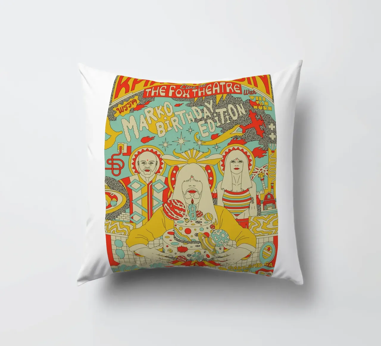 Tra funk e serenità Khruangbin Poster cuscino da mamass