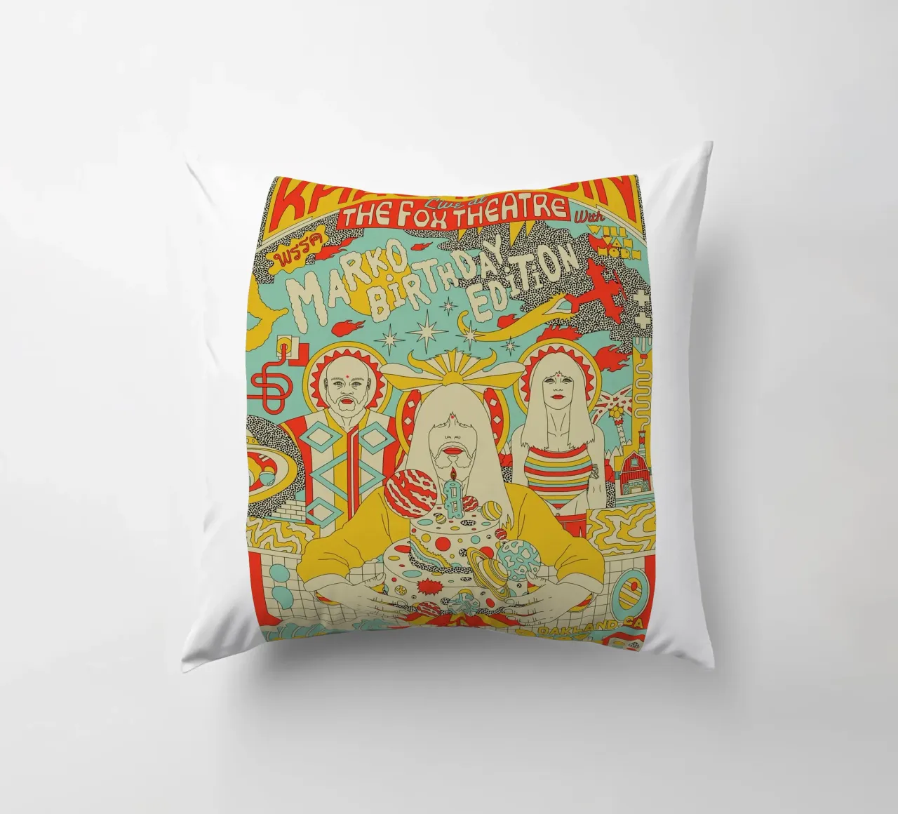 Tra funk e serenità Khruangbin Poster cuscino da mamass