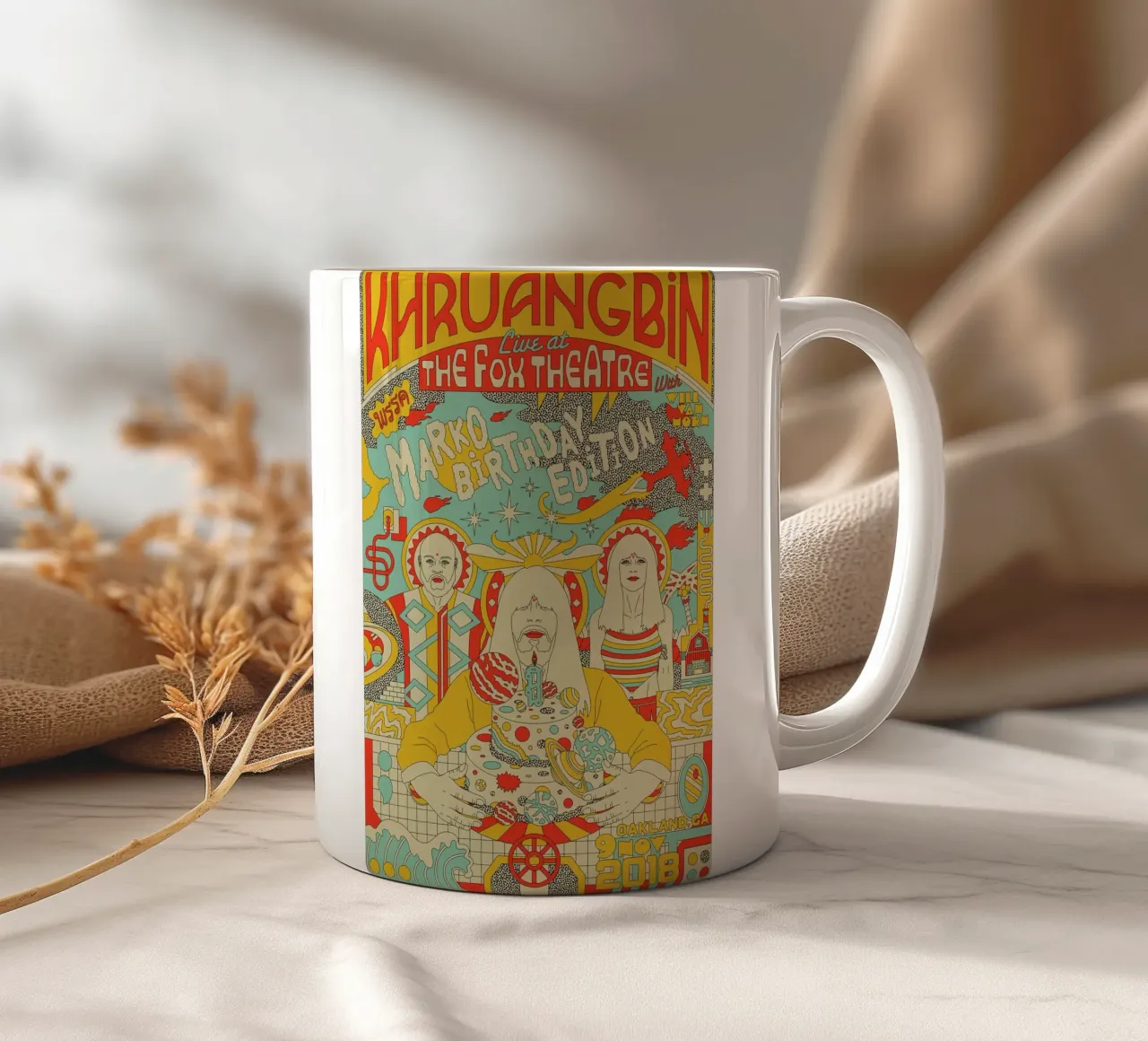 Tra funk e serenità Khruangbin Poster tazza in ceramica da mamass