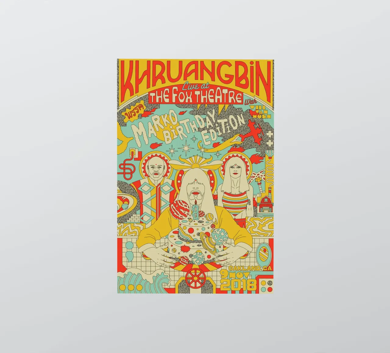 Tra funk e serenità Khruangbin Poster adesivo da mamass