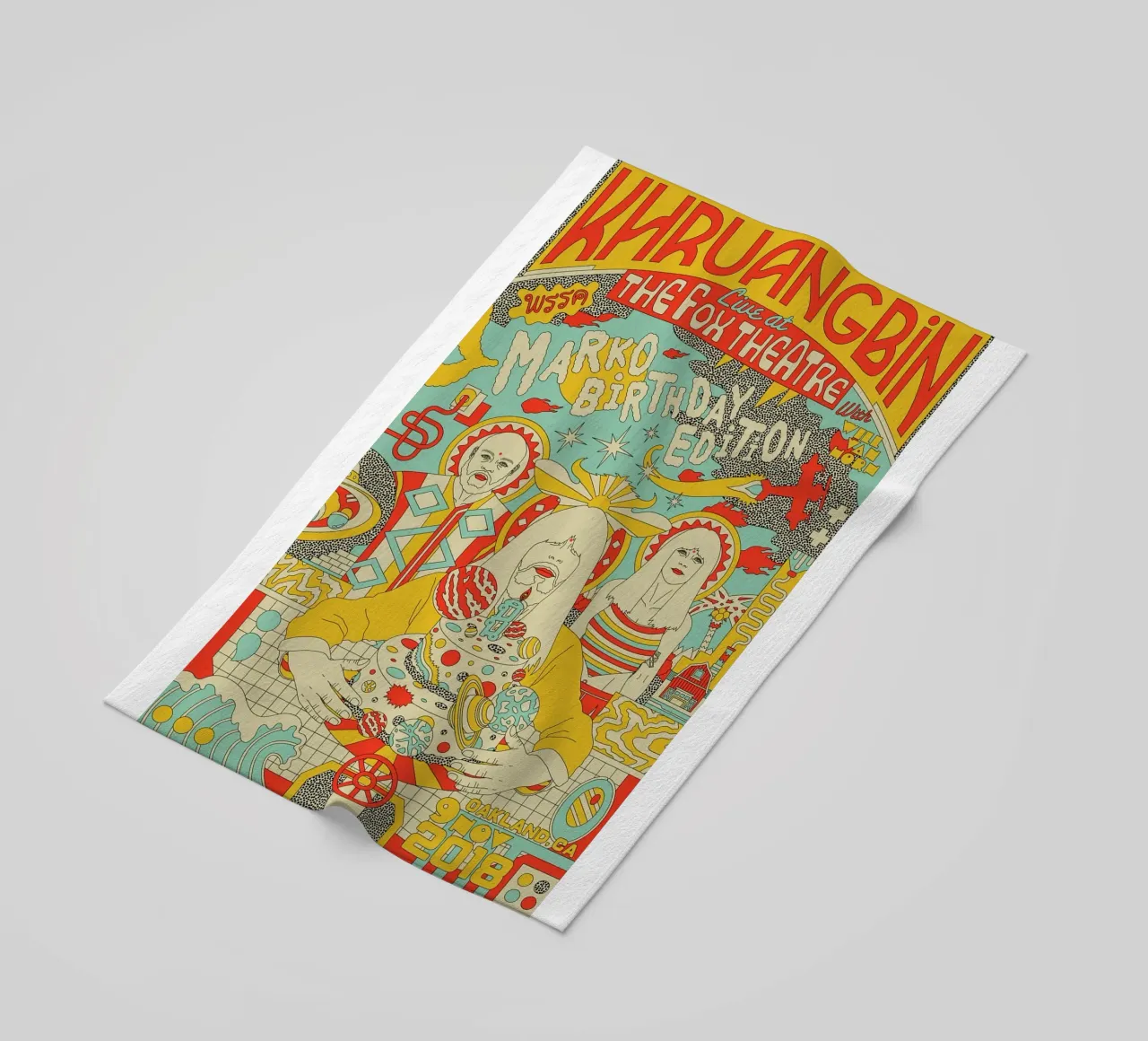 Tra funk e serenità Khruangbin Poster telo mare da mamass
