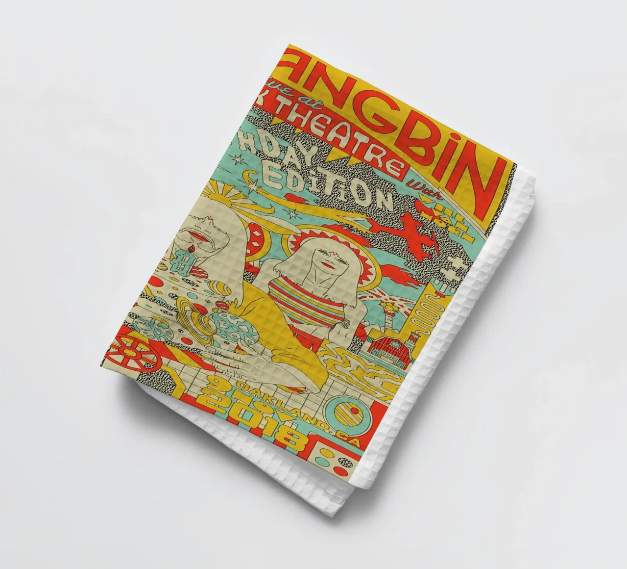 Tra funk e serenità Khruangbin Poster canovaccio da cucina da mamass