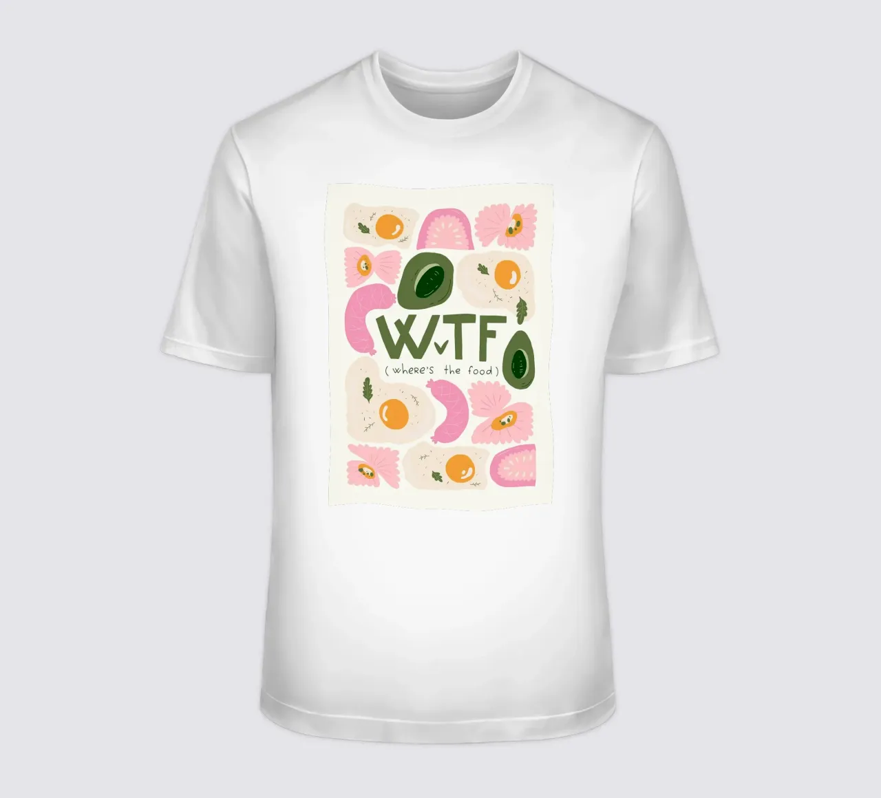 WTF - Wo ist das Essen? T-Shirt von bazi