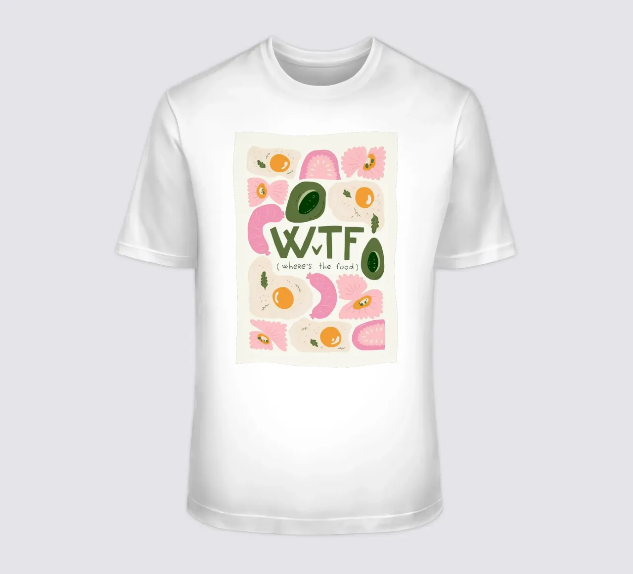 WTF - Wo ist das Essen? T-Shirt von bazi
